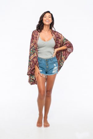 D by dashoppe Classic Outer Design Hippie Poncho.